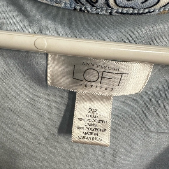 LOFT Elegant Paisley Midi Dress in Black and Cream - Picture 5 of 9